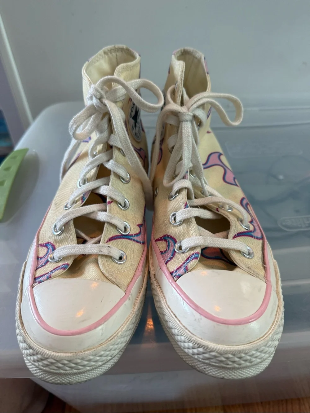 Converse Golf Le Fleur Chuck 70 High Yellow Flame Sneakers Women’s 7 - Picture 2 of 10